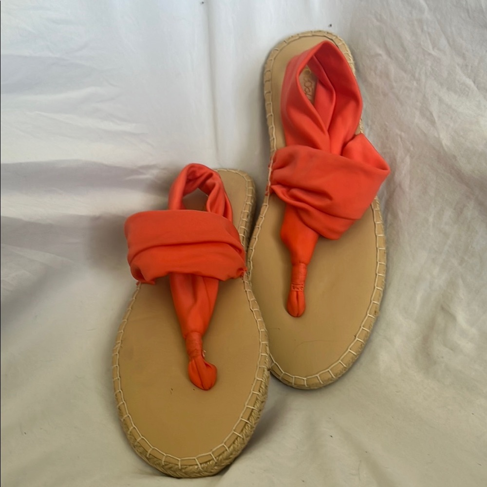 Shoedazzle Orange Women's Sandals